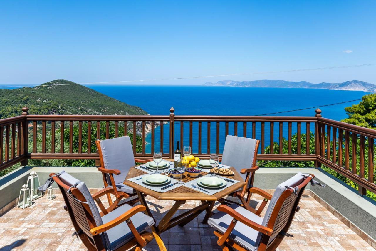 Villa Margini, Aegean Views , Pool Villa, Skopelos エクステリア 写真