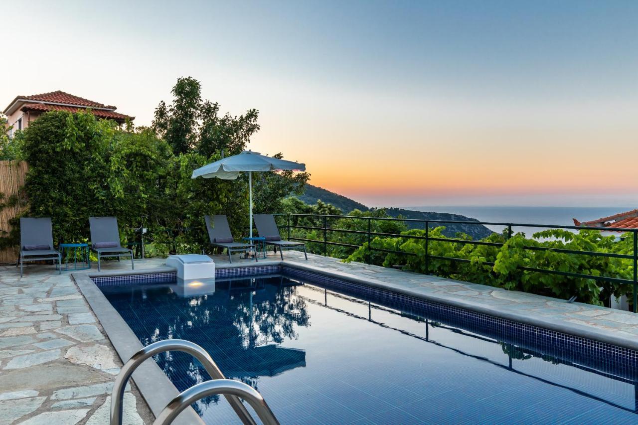 Villa Margini, Aegean Views , Pool Villa, Skopelos エクステリア 写真