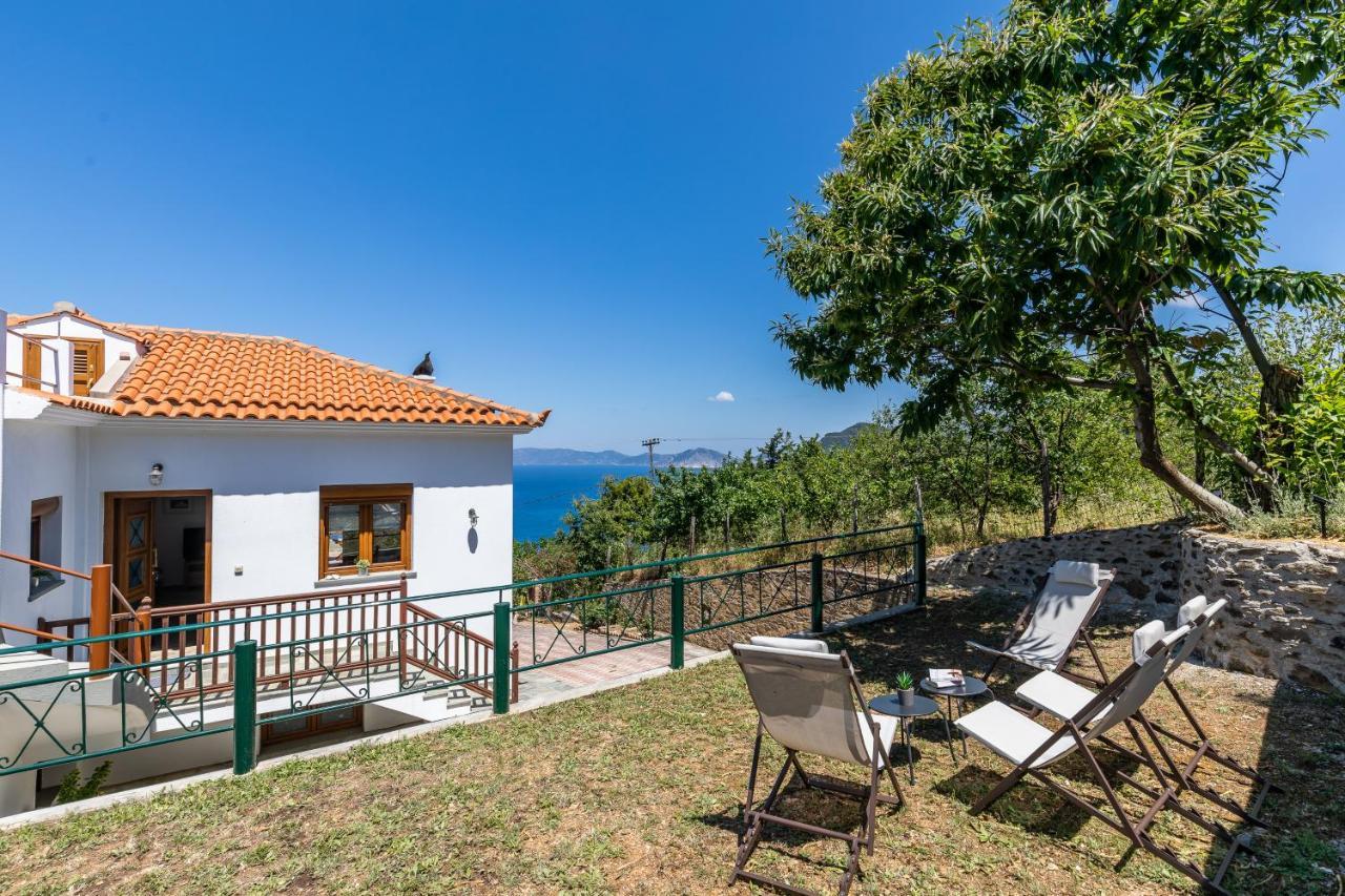 Villa Margini, Aegean Views , Pool Villa, Skopelos エクステリア 写真
