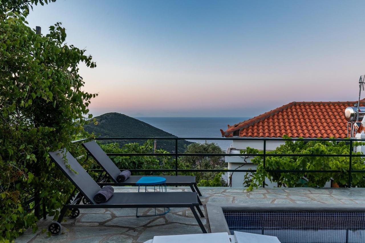 Villa Margini, Aegean Views , Pool Villa, Skopelos エクステリア 写真