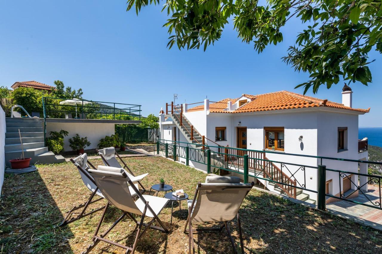 Villa Margini, Aegean Views , Pool Villa, Skopelos エクステリア 写真