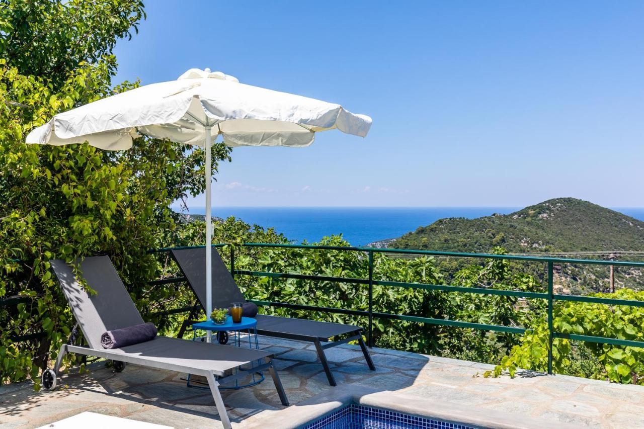 Villa Margini, Aegean Views , Pool Villa, Skopelos エクステリア 写真