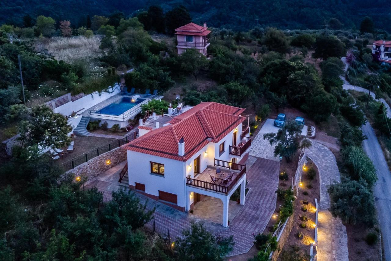 Villa Margini, Aegean Views , Pool Villa, Skopelos エクステリア 写真