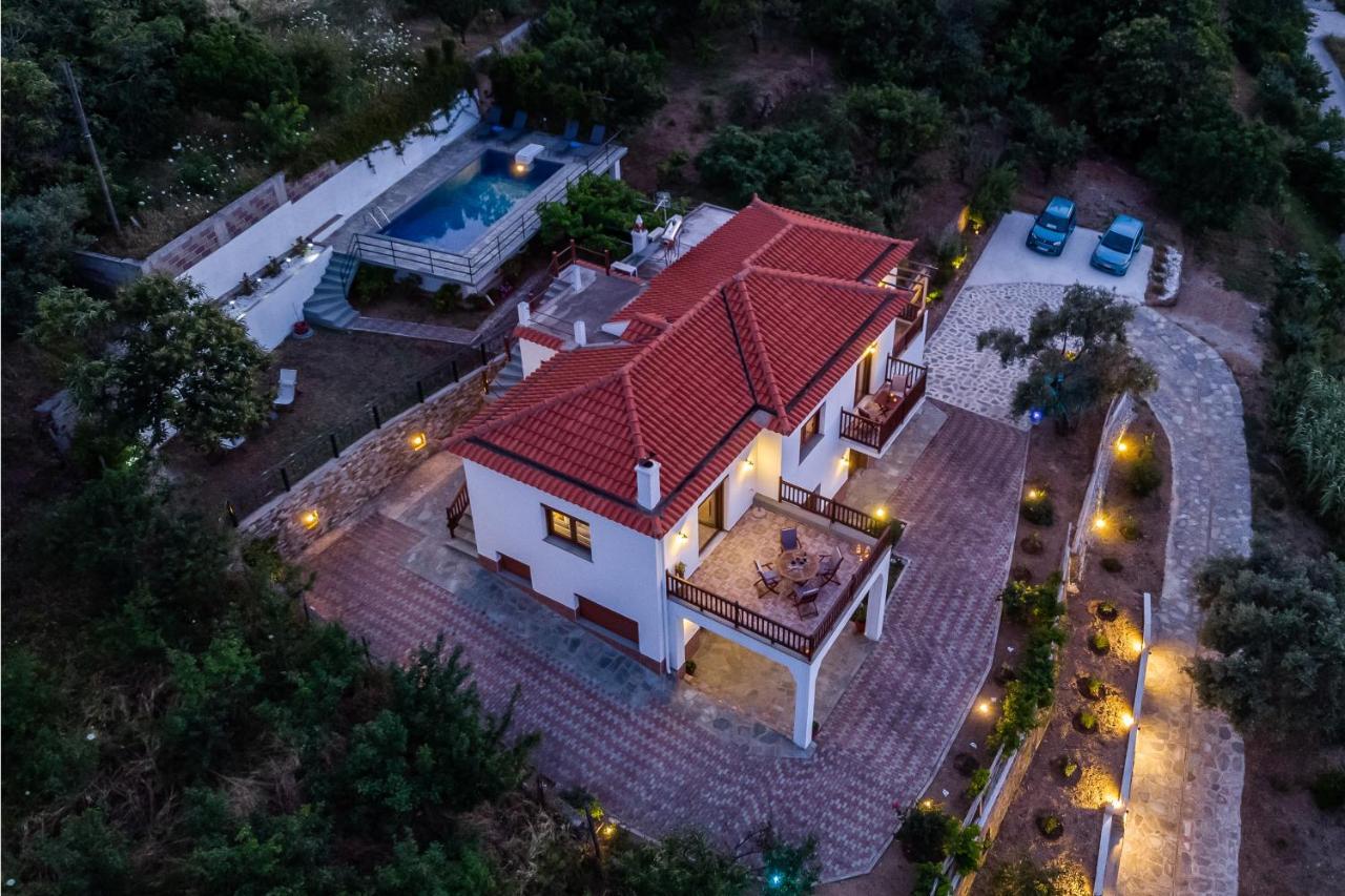 Villa Margini, Aegean Views , Pool Villa, Skopelos エクステリア 写真