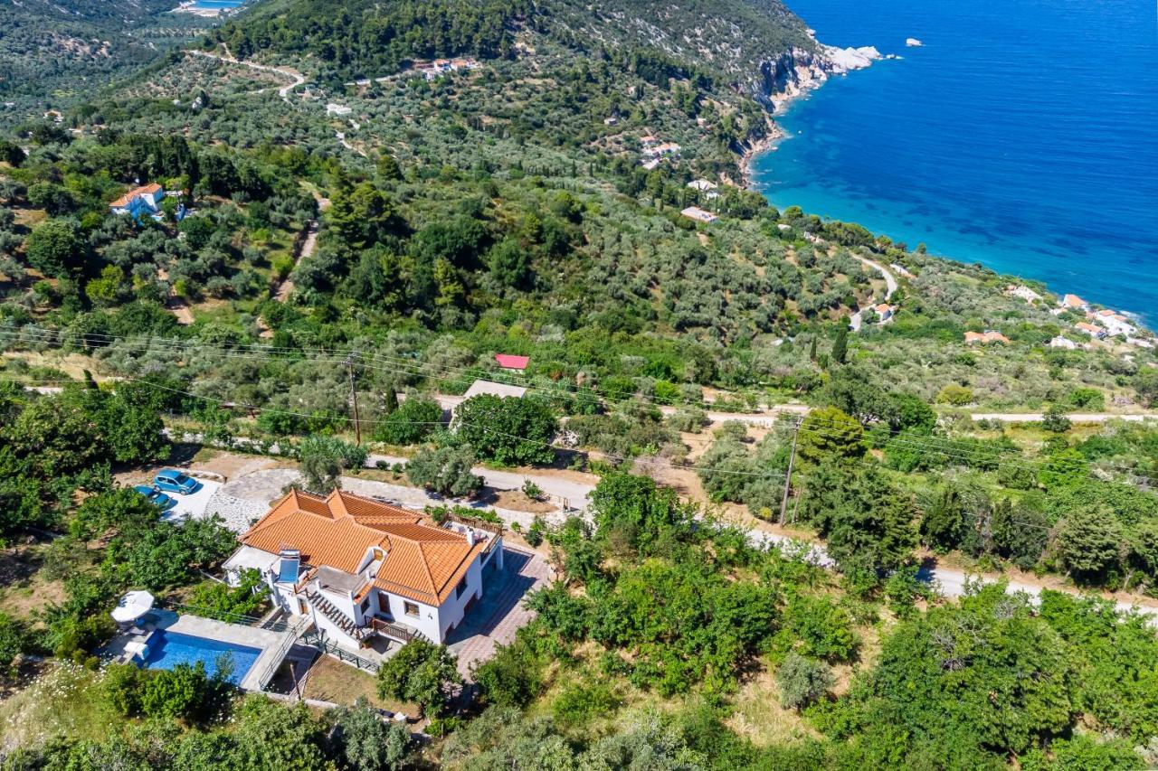Villa Margini, Aegean Views , Pool Villa, Skopelos エクステリア 写真